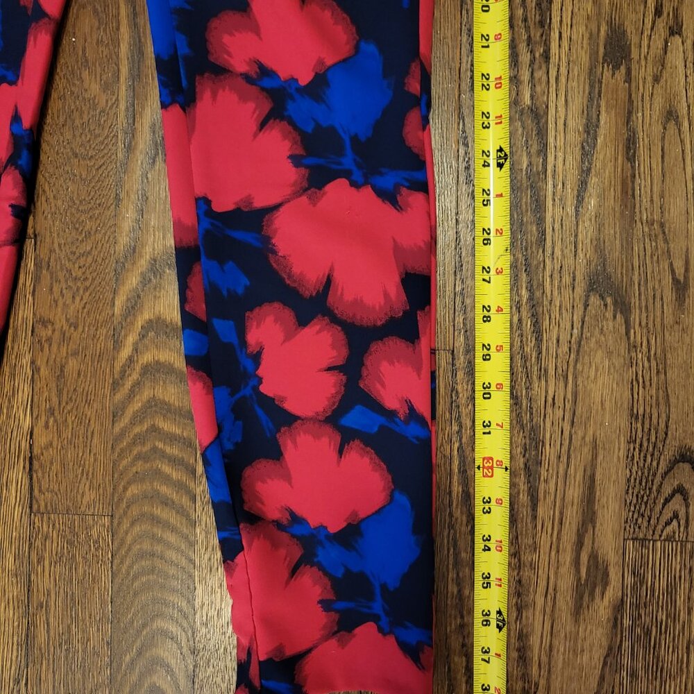 Blue Red Roses Floral Pants - Picture 7 of 7